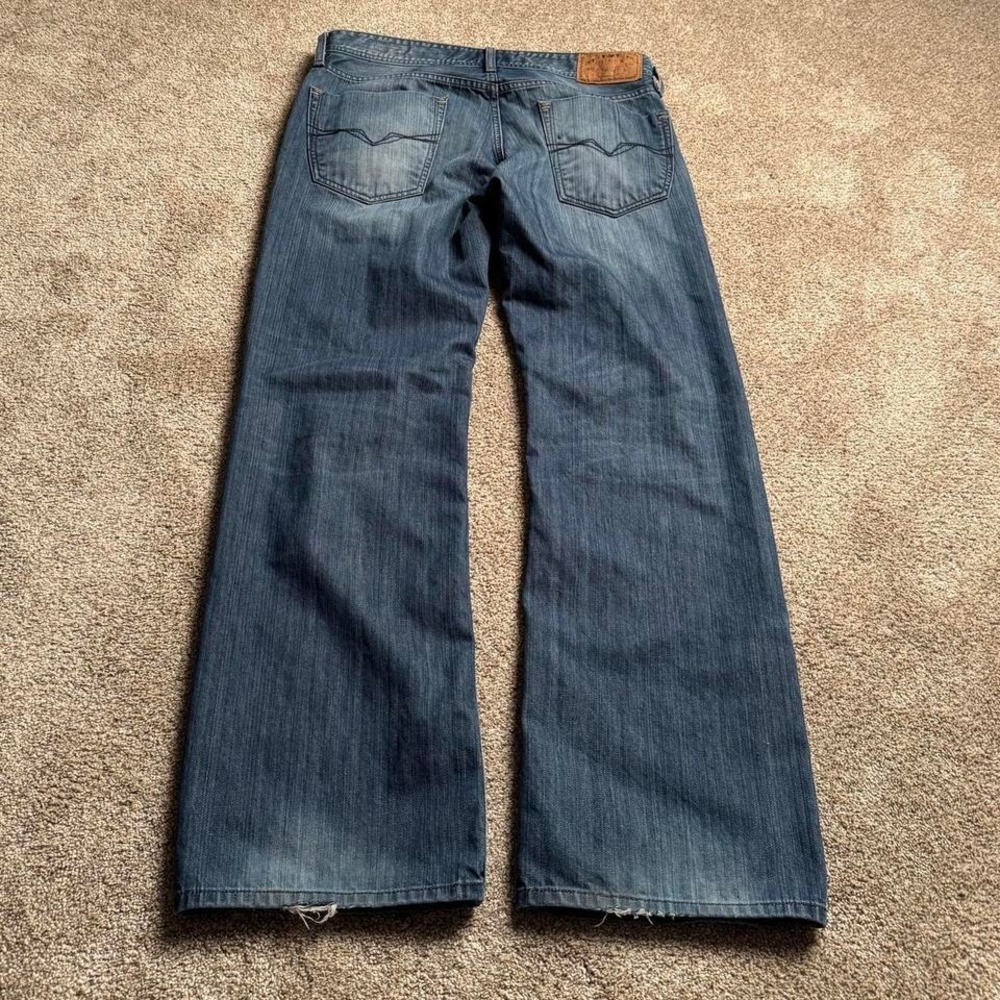 GUESS "DESMOND RELAXED STRAIGHT" FADED INDIGO DENIM
